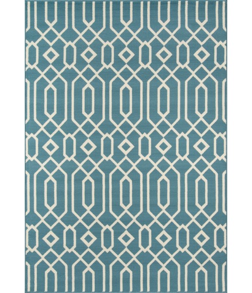 Momeni Baja Area Rug BAJ-3 Links Blue 2'3 X 7'6 Runner