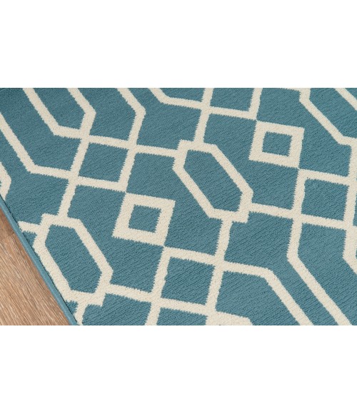 Momeni Baja Area Rug BAJ-3 Links Blue 2'3 X 7'6 Runner