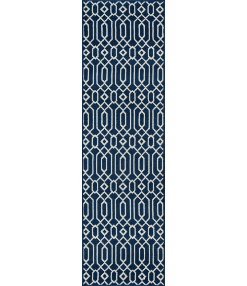 Momeni Baja Area Rug BAJ-3 Links Navy 2'3 X 4'6
