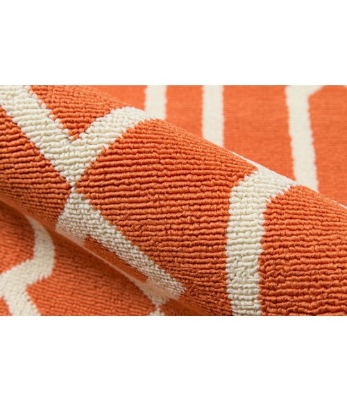 Momeni Baja Area Rug BAJ-3 Links Orange 1'8 X 3'7