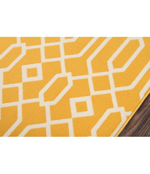 Momeni Baja Area Rug BAJ-3 Links Yellow 5'3 X 7'6