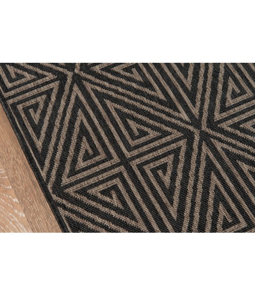 Momeni Baja Area Rug BAJ-4 Diamonds Charcoal 2'3 X 4'6