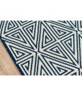 Momeni Baja Area Rug BAJ-4 Diamonds Navy 5'3 X 7'6