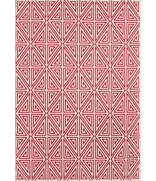 Momeni Baja Area Rug BAJ-4 Diamonds Red 2'3 X 7'6 Runner