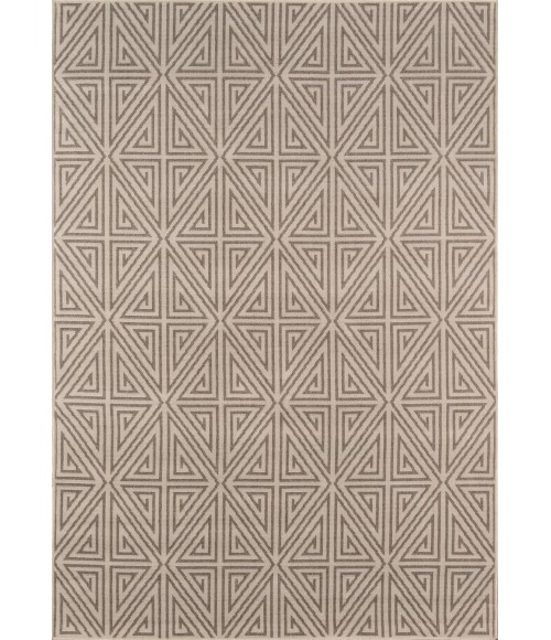 Momeni Baja Area Rug BAJ-4 Diamonds Taupe 2'3 X 4'6