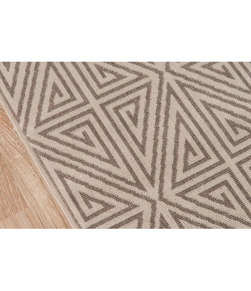 Momeni Baja Area Rug BAJ-4 Diamonds Taupe 2'3 X 4'6
