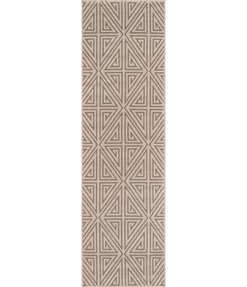 Momeni Baja Area Rug BAJ-4 Diamonds Taupe 2'3 X 4'6