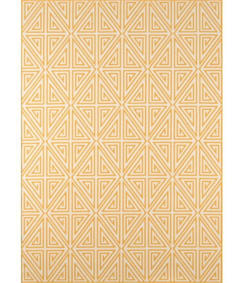 Momeni Baja Area Rug BAJ-4 Diamonds Yellow 5'3 X 7'6