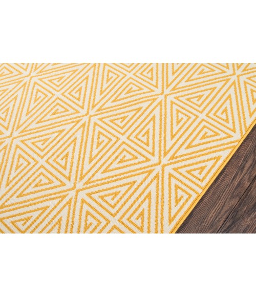 Momeni Baja Area Rug BAJ-4 Diamonds Yellow 2'3 X 7'6 Runner