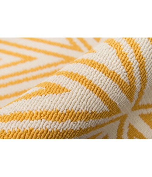 Momeni Baja Area Rug BAJ-4 Diamonds Yellow 2'3 X 4'6