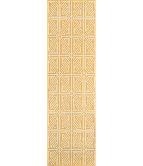 Momeni Baja Area Rug BAJ-4 Diamonds Yellow 2'3 X 4'6