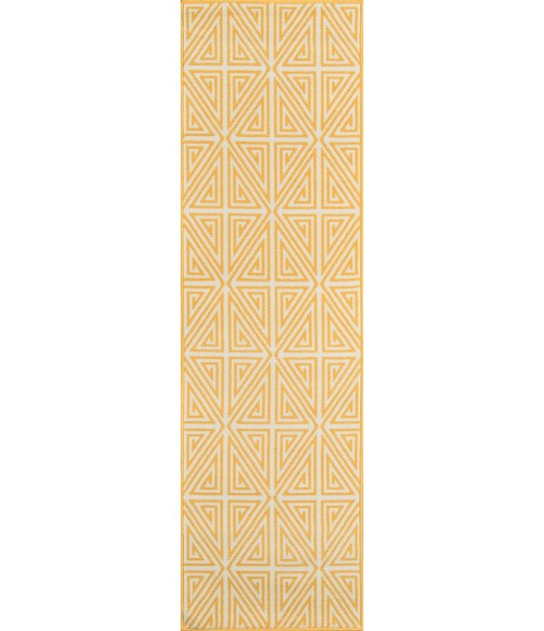 Momeni Baja Area Rug BAJ-4 Diamonds Yellow 5'3 X 7'6