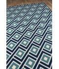 Baja Area Rug Momeni Baja Area Rug BAJ-7 Blocks Blue 5'3 X 7'6