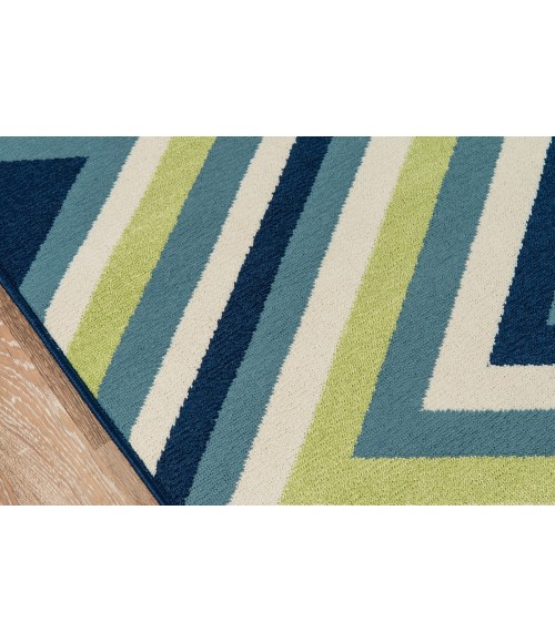 Momeni Baja Area Rug BAJ-8 Zig-Zag Multi 2'3 X 7'6 Runner
