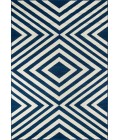 Momeni Baja Area Rug BAJ-8 Zig-Zag Navy 2'3 X 4'6
