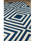 Momeni Baja Area Rug BAJ-8 Zig-Zag Navy 2'3 X 4'6