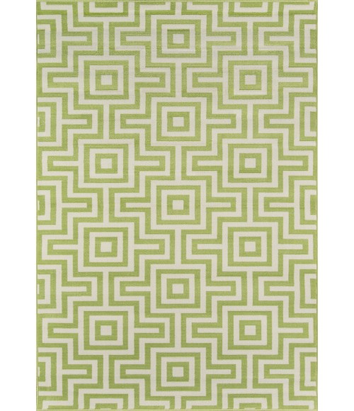 Momeni Baja Area Rug BAJ10 Retro Green 2'3 X 7'6 Runner