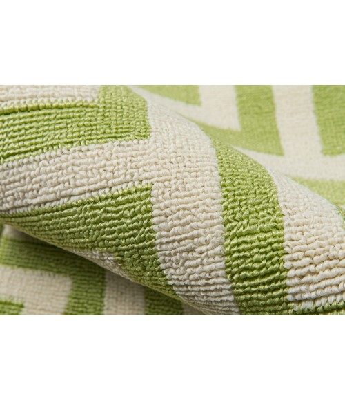 Momeni Baja Area Rug BAJ10 Retro Green 2'3 X 7'6 Runner