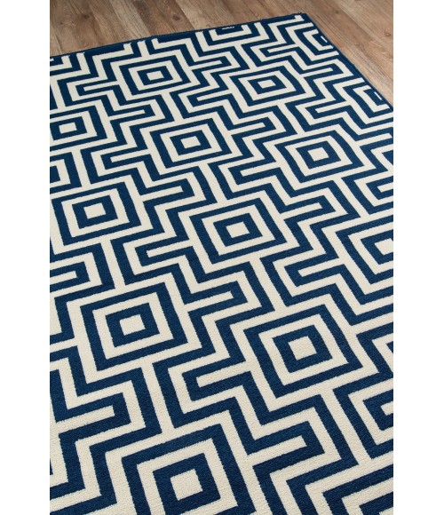 Momeni Baja Area Rug BAJ10 Retro Navy 2'3 X 7'6 Runner