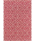 Momeni Baja Area Rug BAJ10 Retro Red 2'3 X 7'6 Runner