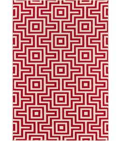 Momeni Baja Baj10 Red Area Rug 2 ft. 3 in. X 7 ft. 6 in. Runner