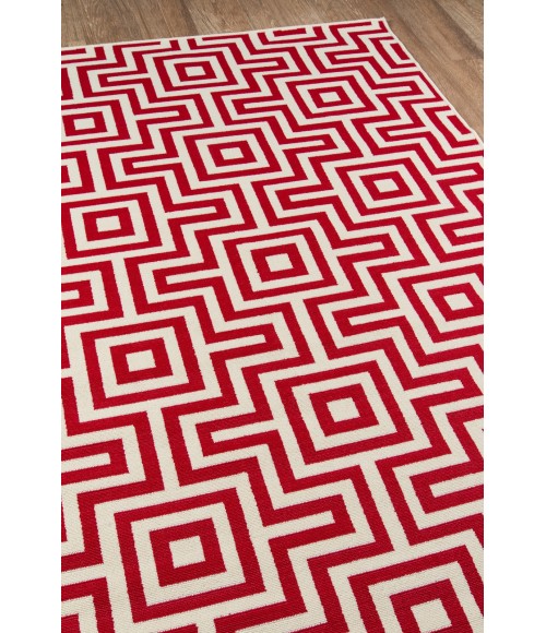 Momeni Baja Area Rug BAJ10 Retro Red 2'3 X 7'6 Runner