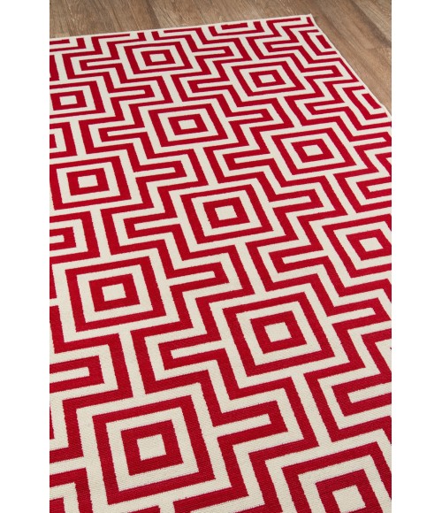 Momeni Baja Area Rug BAJ10 Retro Red 3'11 X 5'7