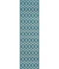 Momeni Baja Area Rug BAJ11 Moroccan Tile Blue 7'10 X 10'10