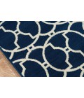 Momeni Baja Area Rug BAJ11 Moroccan Tile Navy 7'10 X 10'10