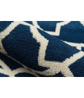 Momeni Baja Area Rug BAJ11 Moroccan Tile Navy 7'10 X 10'10