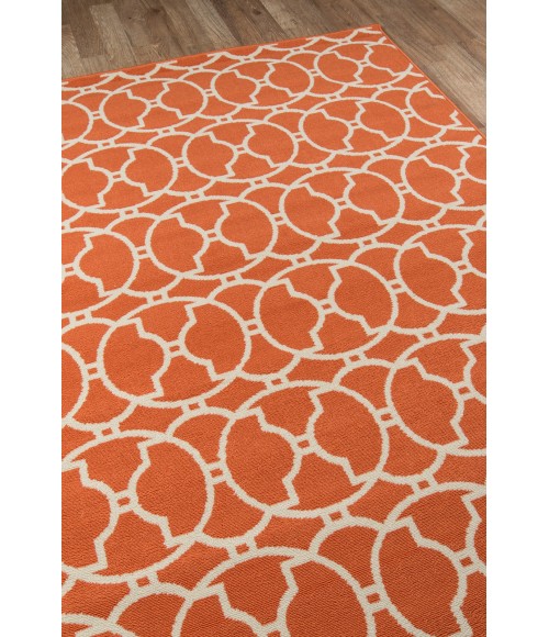 Momeni Baja Area Rug BAJ11 Moroccan Tile Orange 2'3 X 4'6