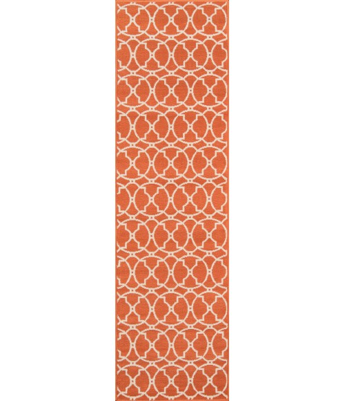 Momeni Baja Area Rug BAJ11 Moroccan Tile Orange 2'3 X 4'6