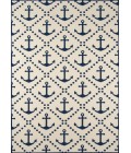 Momeni Baja Area Rug BAJ16 Anchors Ivory 7'10 X 10'10