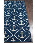 Momeni Baja Area Rug BAJ16 Anchors Navy 7'10 X 10'10