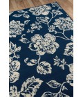 Momeni Baja Area Rug BAJ18 Floral Blooms Navy 1'8 X 3'7