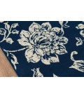 Momeni Baja Area Rug BAJ18 Floral Blooms Navy 1'8 X 3'7