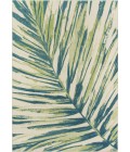 Momeni Baja Area Rug BAJ27 Palm Leaf Green 5'3 X 7'6