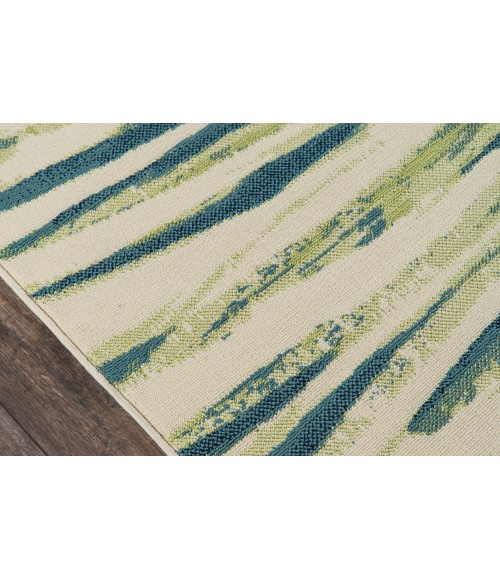 Momeni Baja Area Rug BAJ27 Palm Leaf Green 5'3 X 7'6