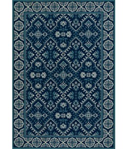 Momeni Baja Baj38 Navy Area Rug 2 ft. 3 in. X 4 ft. 6 in. Oval