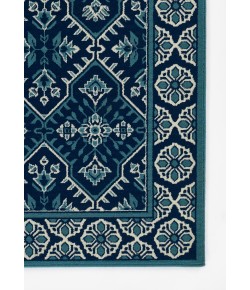 Momeni Baja Baj38 Navy Area Rug 2 ft. 3 in. X 4 ft. 6 in. Oval