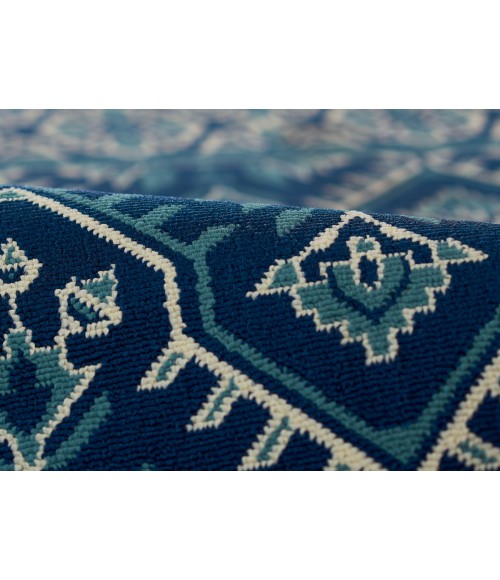 Baja BAJ38 Navy 2'3" X 4'6" Momeni Baja BAJ38 Navy 2'3" X 4'6" Area Rug