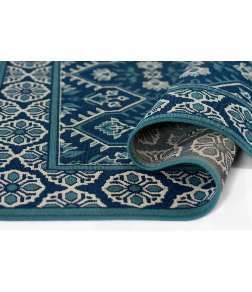 Baja BAJ38 Navy 2'3" X 4'6" Momeni Baja BAJ38 Navy 2'3" X 4'6" Area Rug