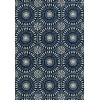 Momeni Baja Baj39 Navy Area Rug 6 ft. 7 in. X 9 ft. 6 in. Rectangle