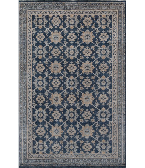 Banaras Area Rug Momeni Banaras Area Rug BNR-1 Blue 9'6 X 13'6
