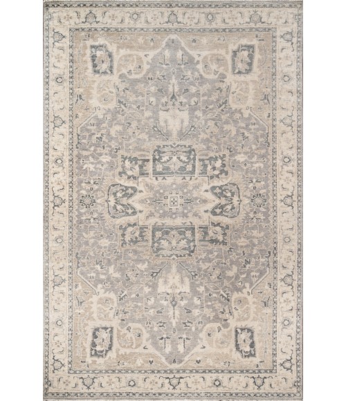 Momeni Banaras Area Rug BNR-4 Grey 5'6 X 8'6
