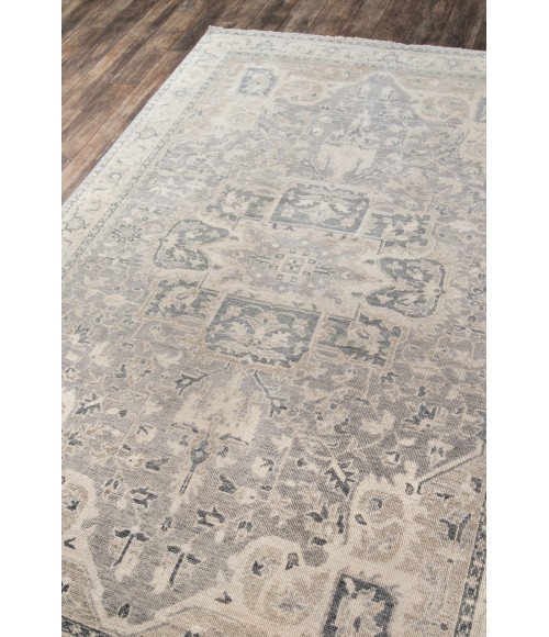 Momeni Banaras Area Rug BNR-4 Grey 5'6 X 8'6