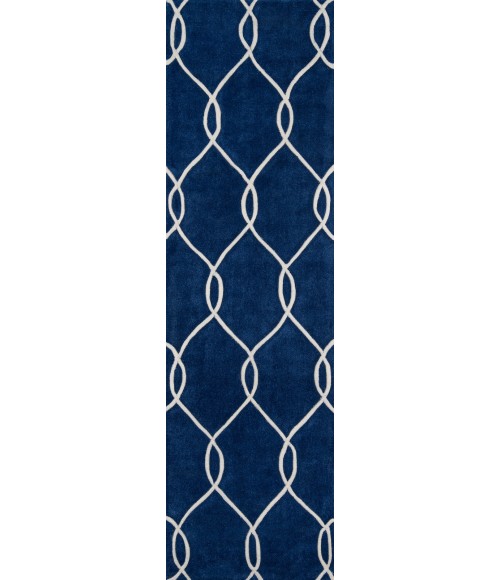 Momeni Bliss Area Rug BS-12 Navy 2'3 X 8' Runner