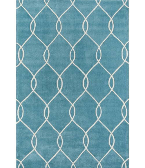 Momeni Bliss Area Rug BS-12 Teal 2'3 X 8' Runner