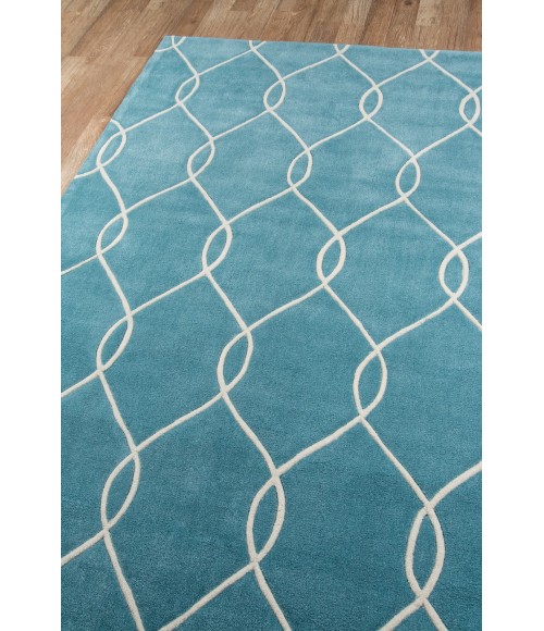 Momeni Bliss Area Rug BS-12 Teal 2'3 X 8' Runner