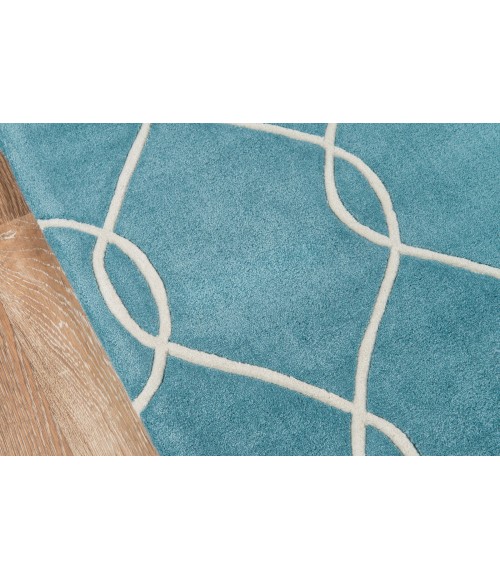 Momeni Bliss Area Rug BS-12 Teal 2'3 X 8' Runner